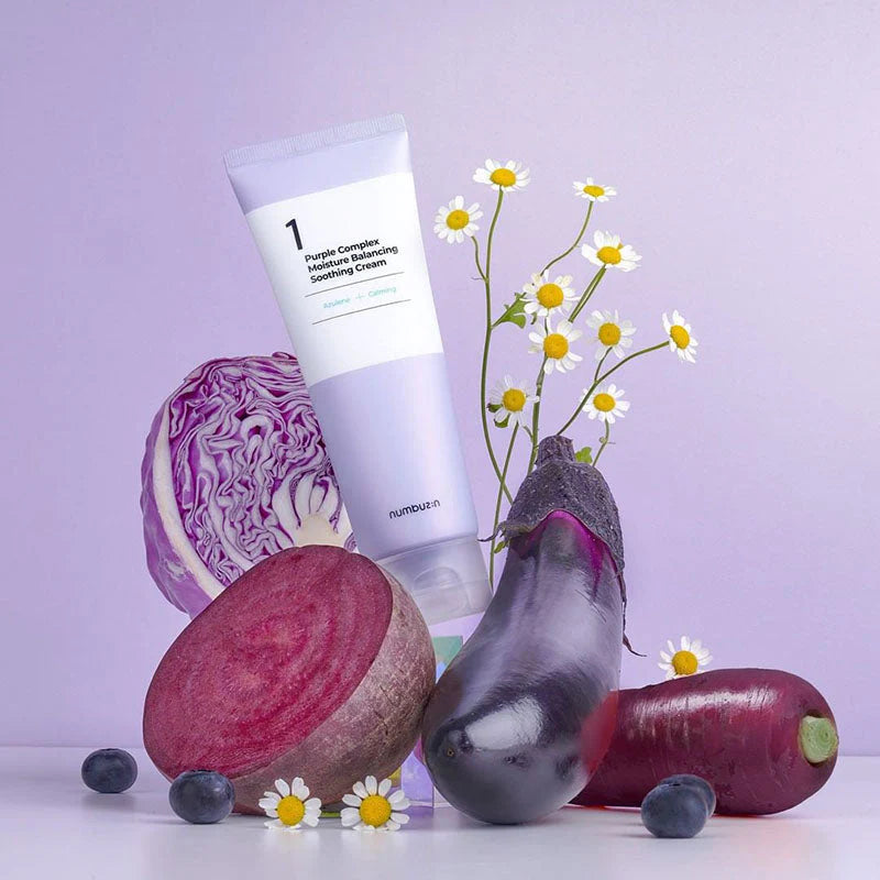 NUMBUZIN – No.1 Purple Complex Moisture Balancing Soothing Cream - MY Little Corée
