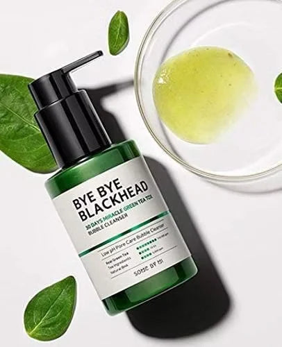 SOME BY MI – Bye Bye Blackhead 30 Days Miracle Green Tea Tox Bubble Cleanser - MY Little Corée
