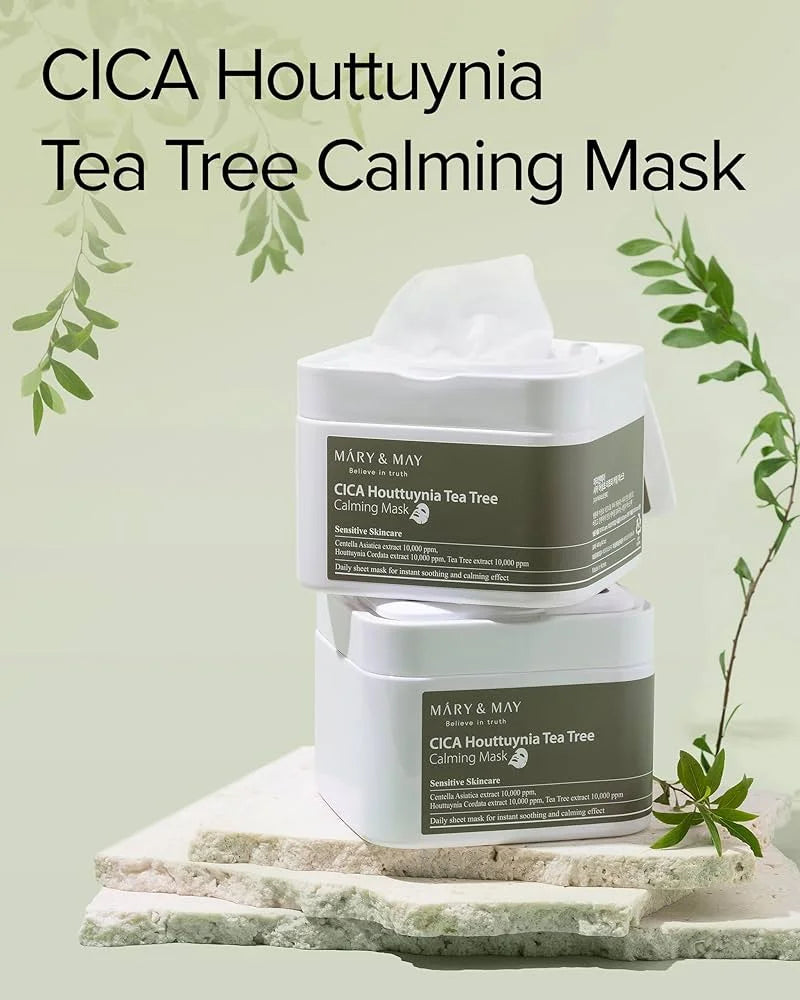MARY & MAY - Cica Houttuynia Tea Tree Mask - MY Little Corée