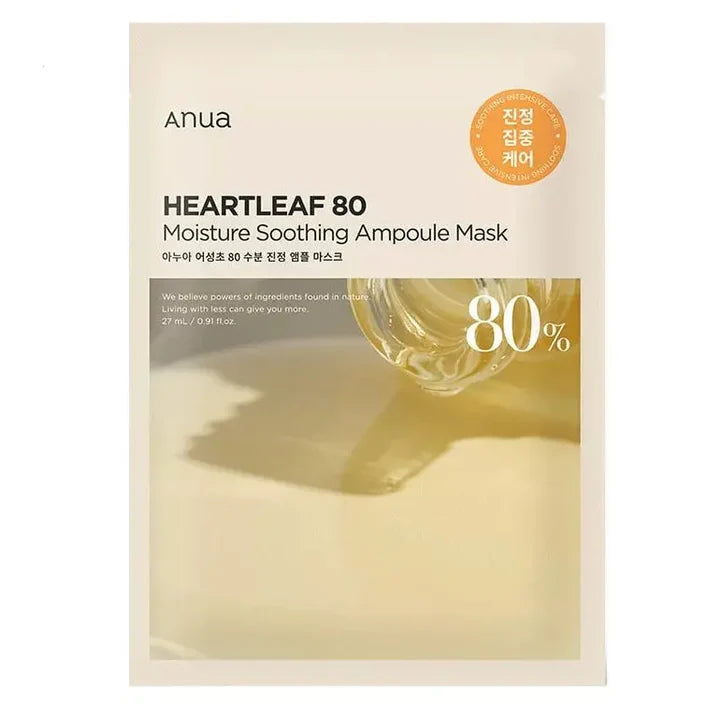 ANUA – Heartleaf 80% Soothing Ampoule Mask - MY Little Corée