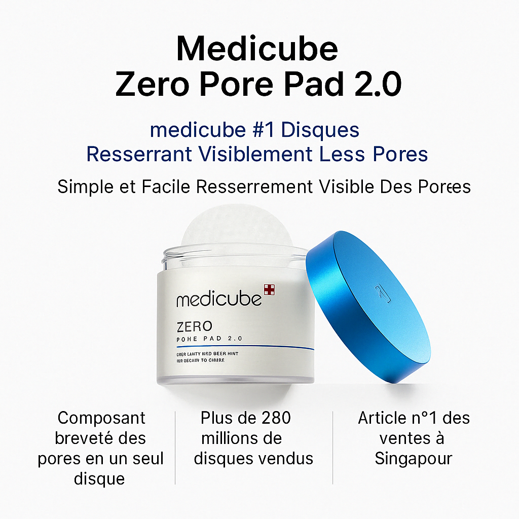 Medicube Zero Pore Pad 2.0 – Compresses Purifiantes - MY Little Corée