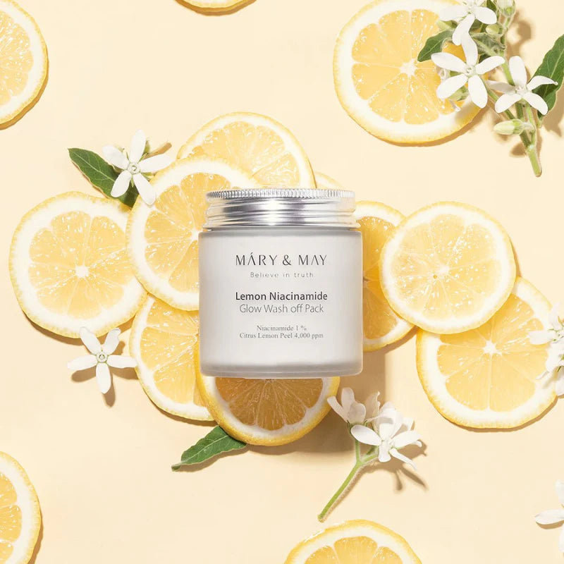 MARY & MAY - Lemon Niacinamide Glow Wash Off Pack - MY Little Corée