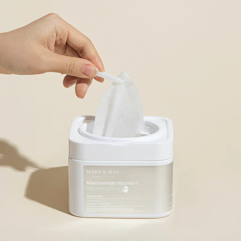 MARY & MAY - Niacinamide + Vitamin C Brightening Mask - MY Little Corée