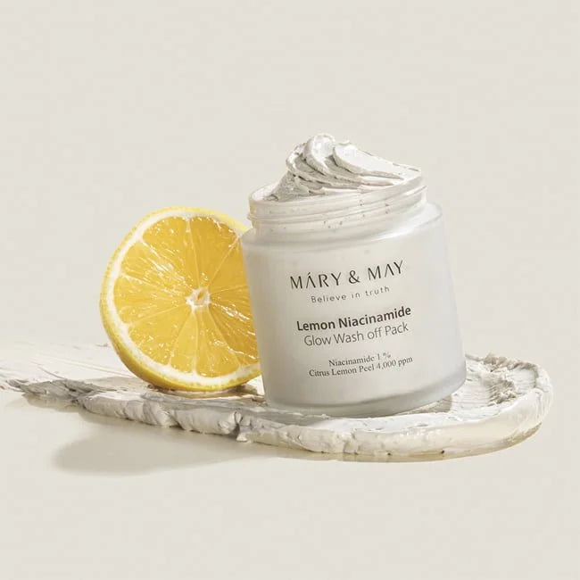 MARY & MAY - Lemon Niacinamide Glow Wash Off Pack - MY Little Corée