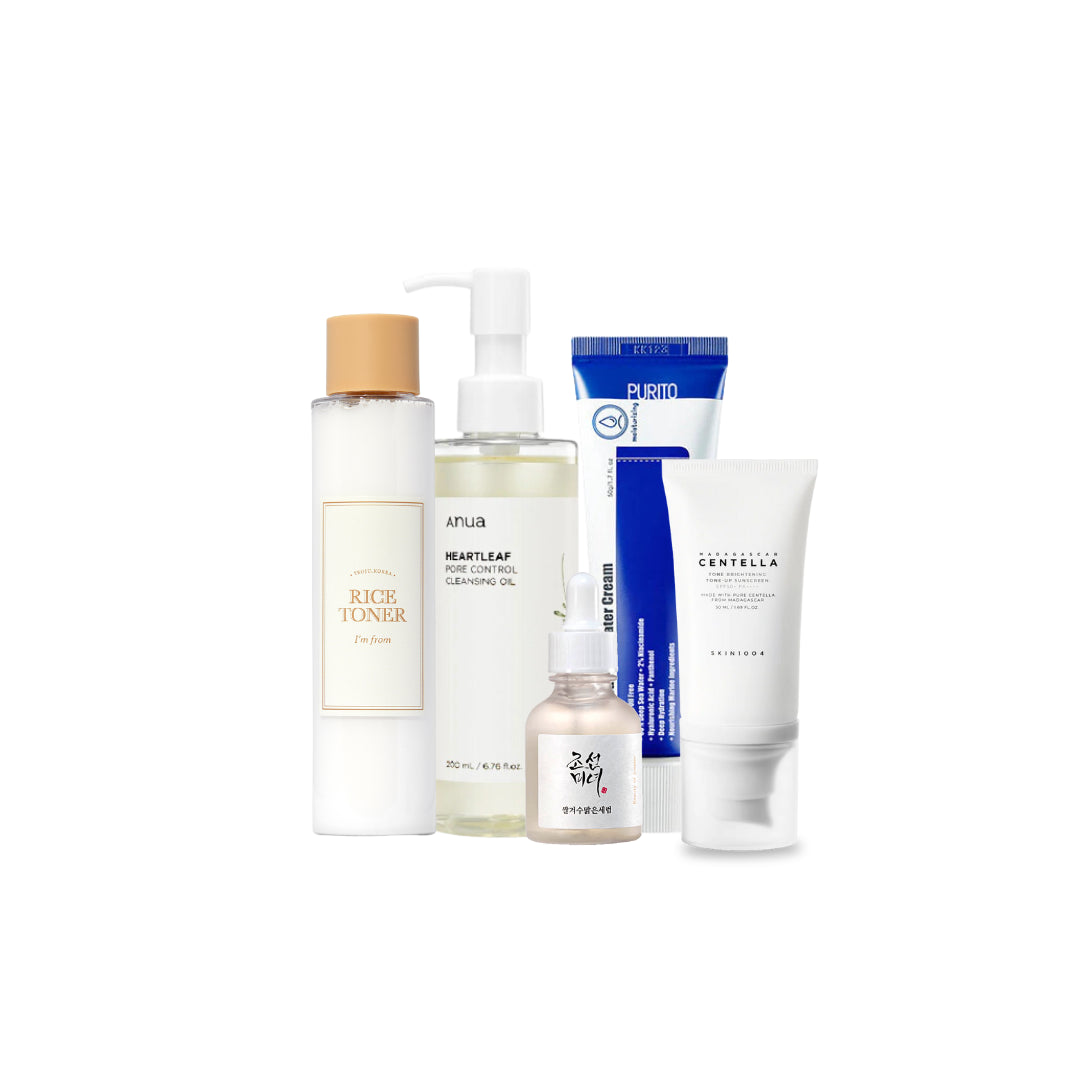 Pack Peau Mixte – Rituel K-Beauty Équilibre et Hydratation en 5 Étapes - MY Little Corée